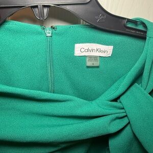 Calvin Klein Teal Long Sleeve Dress